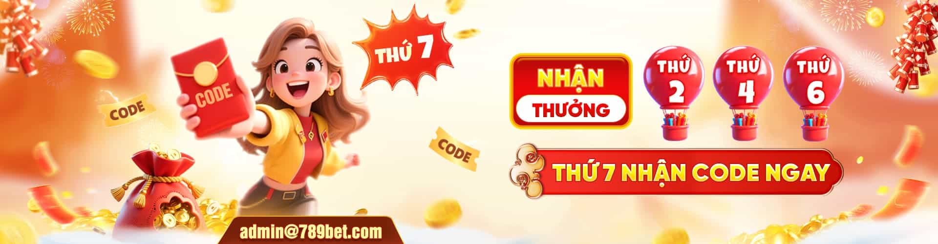 banner thứ 7 nhận code 789bet
